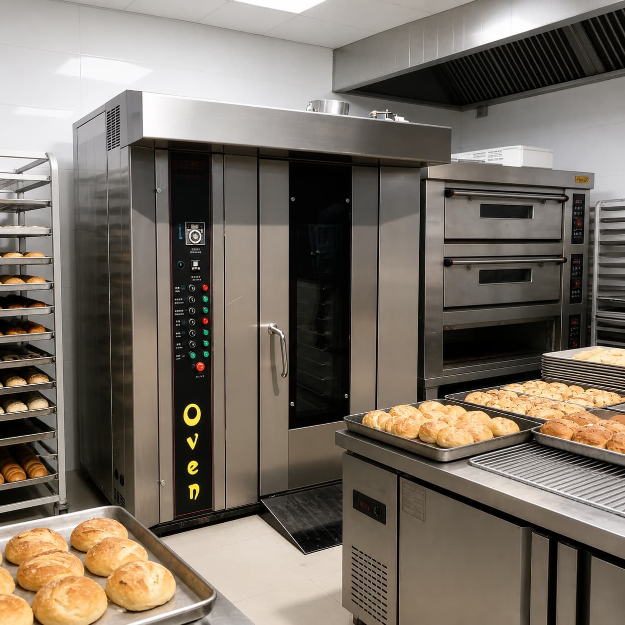 Horno a gas natural para panadería y pastelería